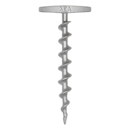 Ancla Tornillo RE-USABLE de 9” (23 cm) de Largo con Maneral de 4” (10 cm). No requiere Herramientas.