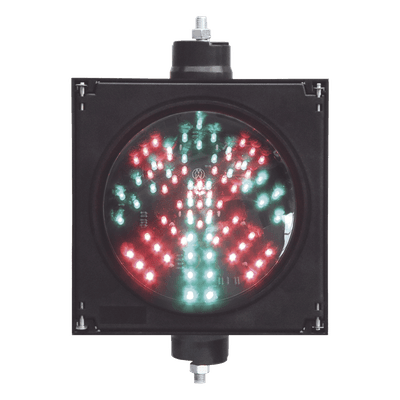 Semáforo LED / Diámetro 20 cm / 81 LEDs / IP65 / 110 VCA / 6 W / Intensidad 500 cd Rojo / 400-600 cd Verde