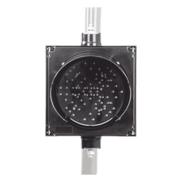 Semáforo LED / Diámetro 20 cm / 81 LEDs / IP65 / 110 VCA / 6 W / Intensidad 500 cd Rojo / 400-600 cd Verde