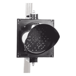 Semáforo LED / Diámetro 20 cm / 81 LEDs / IP65 / 110 VCA / 6 W / Intensidad 500 cd Rojo / 400-600 cd Verde