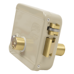 Cerradura Eléctrica / Incluye Llave / Derecha/ Con Botón integrado /Exterior
