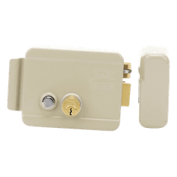 Cerradura Eléctrica / Incluye Llave / Derecha/ Con Botón integrado /Exterior