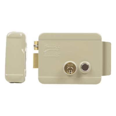 Cerradura Eléctrica / Incluye Llave /Con Botón integrado / Izquierda / Exterior