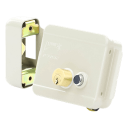 Cerradura Eléctrica / Incluye Llave /Con Botón integrado / Izquierda / Exterior