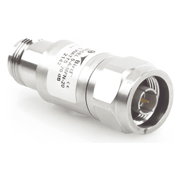 Atenuador en Línea de 20 dB, 5 W. Máximo, CD-4 GHz, Conectores N Macho-Hembra.