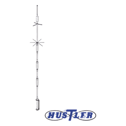 Antena HF, Base, Banda de 10, 15, 20, 40, 75 y 80 mts. 1000 Watt, UHF Hembra, No se Incluyen los Radiales de Piso.