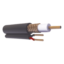 ( Venta x Metro ) Cable Coaxial RG59 Siamés, Malla de Cobre y Aluminio, Hecho en México, Optimizado para HD+ 2 Hilos Calibre 20