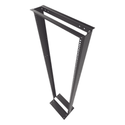 Rack de 2 Postes, Estándar 19", 45 Unidades, Fabricado en Acero, Base "L" para Anclar a Piso.
