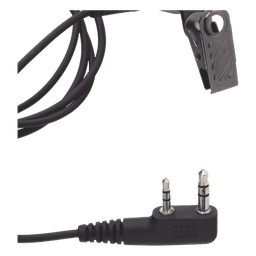 Micrófono-Audífono de Tubo Acústico / Grado Médico / PTT de Alta Resistencia / Cable Reforzado con Kevlar / Compatible con Radios KENWOOD y TXPRO