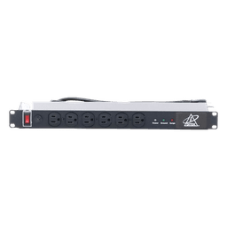 Protector Contra Sobretensiones de 120 VCA, 15 A, 12 Salidas, Montaje en Rack 1U, Servidores Montados en Rack, Sistemas de Voz, Controladores, Equipos de Video Vigilancia