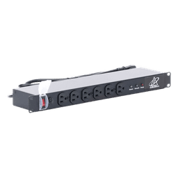 Protector Contra Sobretensiones de 120 VCA, 15 A, 12 Salidas, Montaje en Rack 1U, Servidores Montados en Rack, Sistemas de Voz, Controladores, Equipos de Video Vigilancia
