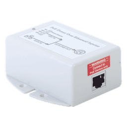 Inyector POE para Aplicación Solar, Entrada 9-36 Vcc, Salida Pasivo en 24 Vcc 10/100/1000 Mbps, Hasta 19 Watts