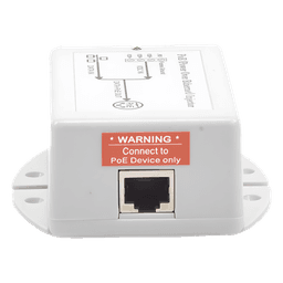 Inyector POE para Aplicación Solar, Entrada 9-36 Vcc, Salida Pasivo en 24 Vcc 10/100/1000 Mbps, Hasta 19 Watts