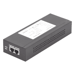 Inyector Super Hi-PoE / 56 Vcc / 60 Watts / Para Domos HIKVISION PTZ / IP (-AE / DE) / Soporta 802.3 af / at / Para Aplicaciones de CCTV