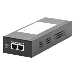 Inyector Super Hi-PoE / 56 Vcc / 60 Watts / Para Domos HIKVISION PTZ / IP (-AE / DE) / Soporta 802.3 af / at / Para Aplicaciones de CCTV