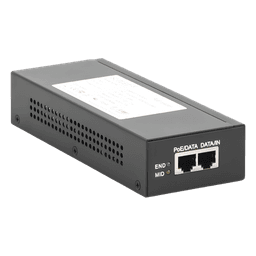 Inyector Super Hi-PoE / 56 Vcc / 60 Watts / Para Domos HIKVISION PTZ / IP (-AE / DE) / Soporta 802.3 af / at / Para Aplicaciones de CCTV