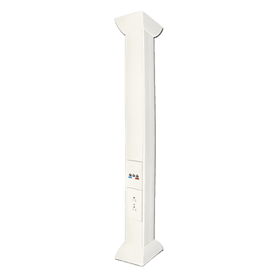Pole Blanco de 3 Metros (9.84 Pies) para Instalaciones Eléctricas, Voz y Datos, No Incluye Accesorios, Se Venden por Separado los Modelos TEK100DUPLEX (Accesorios de Fijación y Contacto Duplex) y TEK100UNI (Soporte y Tapa Universal) (13000-01000)