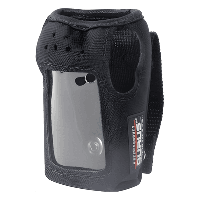 Funda de Nylon, lazo-cinto, cierre elástico superior para soporte del radio y visor frontal / IC-M88, IC-M88/11.