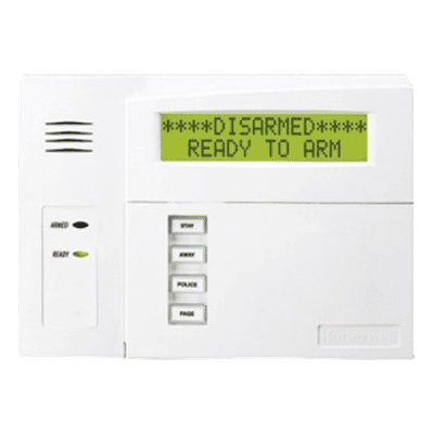 Teclado Alfanumérico / LCD Retroiluminado 2 Líneas 32 Caracteres / Receptor Inalámbrico Integrado Serie 5800 / 4 Teclas de Función Programables / LEDs de Estado