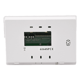 Consola alfanumérica programadora con expansor de 4 zonas cableadas y relevador integrado