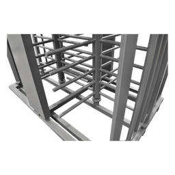 Torniquete de Cuerpo Completo / 4 Ejes de Seguridad / Rotación 90° / 30 Personas por Minuto / Interior/Exterior / 110 VCA / Acero al Carbón con Pintura Gris
