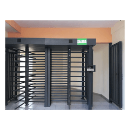 Torniquete de Cuerpo Completo / 4 Ejes de Seguridad / Rotación 90° / 30 Personas por Minuto / Interior/Exterior / 110 VCA / Acero al Carbón con Pintura Gris