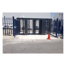 Torniquete de Cuerpo Completo / 4 Ejes de Seguridad / Rotación 90° / 30 Personas por Minuto / Interior/Exterior / 110 VCA / Acero al Carbón con Pintura Gris