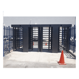 Torniquete de Cuerpo Completo / 4 Ejes de Seguridad / Rotación 90° / 30 Personas por Minuto / Interior/Exterior / 110 VCA / Acero al Carbón con Pintura Gris