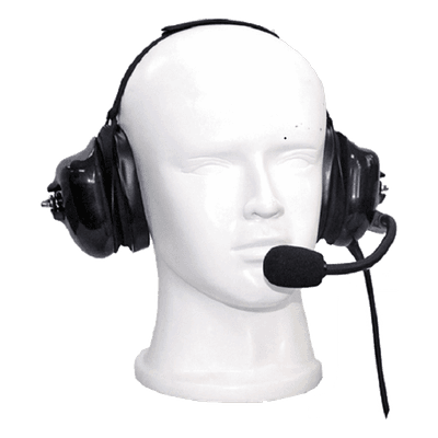 Auriculares Profesionales / Orejeras de Gel / Micrófono con Cancelación de Ruido / PTT Grande / Cable Kevlar / Conector M09 Motorola