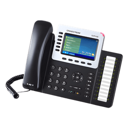 Teléfono IP Empresarial / 6 Líneas / Pantalla LCD Color 4.3 pulgadas / 24 Teclas BLF / Bluetooth / PoE / Audio HD / Gigabit Dual Port