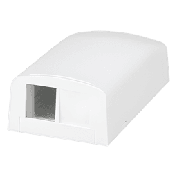 Caja de Montaje en Superficie, Para 2 Módulos Keystone, Color Blanco