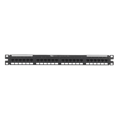 Panel de Parcheo Punchdown / Cat 5e / 24 Puertos / 1UR / Plano / T568A-B