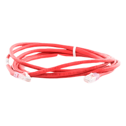 Cable de Parcheo UTP Categoría 6, con Plug Modular en Cada Extremo - 3 Metros (9.84 Pies) - Rojo