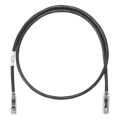 Cable de Parcheo UTP Categoría 6, con Plug Modular en Cada Extremo - 1 Metro (3.28 Pies) - Negro