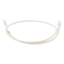 Cable de Parcheo UTP Categoría 6, con Plug Modular en Cada Extremo - 1 Metro (3.28 Pies) - Blanco Mate