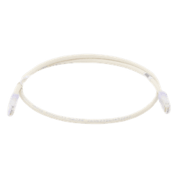 Cable de Parcheo UTP Categoría 6, con Plug Modular en Cada Extremo - 1 Metro (3.28 Pies) - Blanco Mate