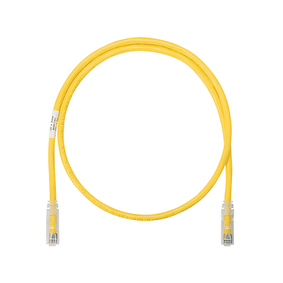 Cable de Parcheo UTP Categoría 6, con Plug Modular en Cada Extremo - 1 Metro (3.28 Pies) - Amarillo