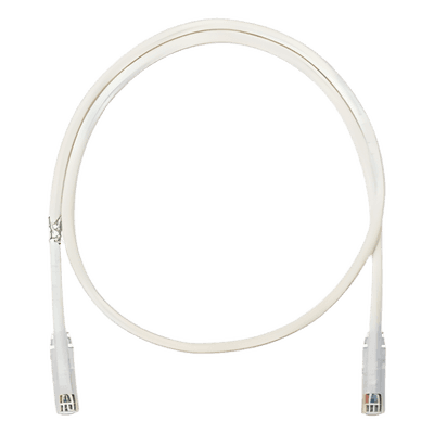 Cable de Parcheo UTP Categoría 6, con Plug Modular en Cada Extremo - 2 Metros (6.56 Pies) - Blanco Mate