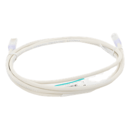 Cable de Parcheo UTP Categoría 6, con Plug Modular en Cada Extremo - 2 Metros (6.56 Pies) - Blanco Mate