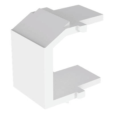 Módulo de Tapa Ciega (Inserto Ciego), Tipo Keystone, Color Blanco, 1 Pieza