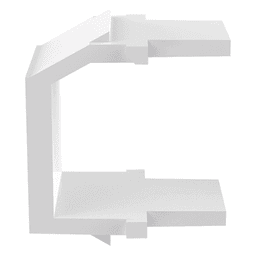 Módulo de Tapa Ciega (Inserto Ciego), Tipo Keystone, Color Blanco, 1 Pieza