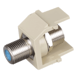 Módulo Acoplador Coaxial Tipo F / Keystone / 75 Ohms / 3.0 GHz / 1.17' x 0.86' x 0.66'