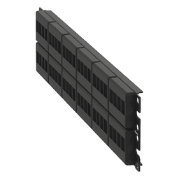 Panel de Parcheo Modular Keystone (Sin Conectores), de 48 Puertos, Identificación con Etiqueta Adhesiva, 2UR