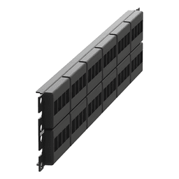 Panel de Parcheo Modular Keystone (Sin Conectores), de 48 Puertos, Identificación con Etiqueta Adhesiva, 2UR