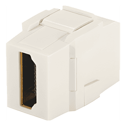 Módulo Acoplador HDMI 2.0, Hembra a Hembra Tipo-A, Categoría 2, Keystone, Color Blanco Mate