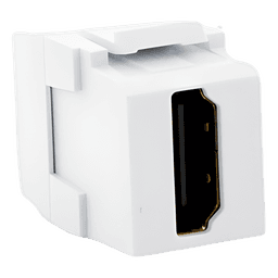 Módulo Acoplador HDMI 2.0, Hembra a Hembra Tipo-A, Categoría 2, Keystone, Color Blanco
