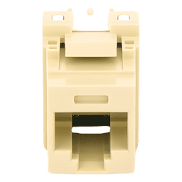 Conector Jack Estilo 110 (de Impacto), Tipo Keystone, Categoría 5e, de 8 Posiciones y 8 Cables, Color Marfil