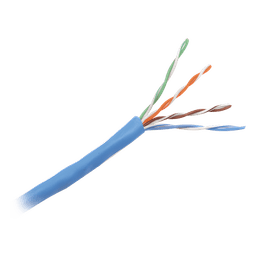 Bobina de Cable UTP de 305 Metros (1000 Pies) de Cobre, NetKey, Azul, Categoría 5e (24 AWG), Riser (CMR), de 4 Pares