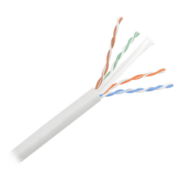 Bobina UTP Cat 6 / 305m (1000ft) / 24 AWG Cobre / CMR Riser / 250 MHz / 4 Pares / Gris Claro