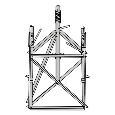 Base para Sección 5 de torre Autosoportada RSL.